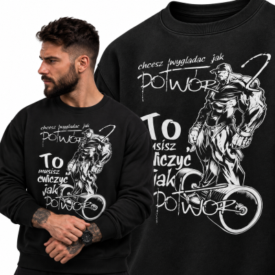 BLUZA NA SIŁOWNIĘ  POTWÓR